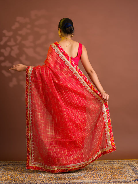 By Banarasi Saree With  Festive Wear