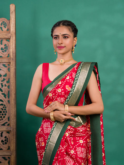KcPc New Pashmina Cotton Silk Printed Saree