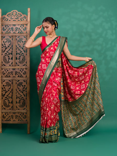 KcPc New Pashmina Cotton Silk Printed Saree