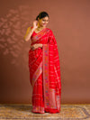 By Bandhani Saree WithZari Weaving