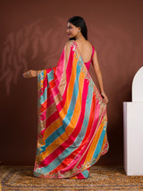 Silk Bollywood Style With Gotapatti Work Saree for festivals season 