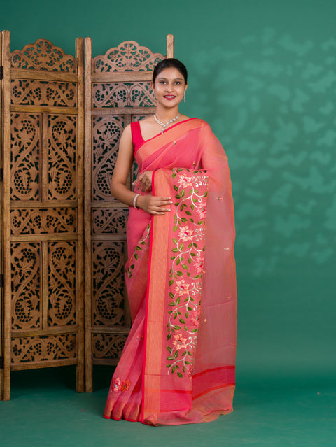 KcPc New Kota Doriya Banarasi Style With kashish work Saree SWA