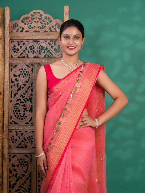 KcPc New Kota Doriya Banarasi Style With kashish work Saree SWA
