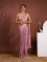 By New Launch Cotton Silk Leheriya Style with Gotapatti Work Saree