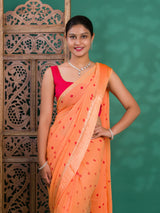 By Bandhani Saree With Casual Wear