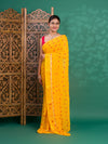 By Bandhani Saree With Casual Wear