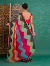 Leheriya StyleSaree With Casual Wear
