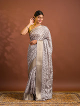 By Printed Style With Zari border