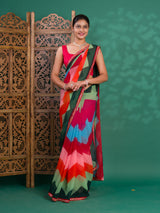 Leheriya StyleSaree With Casual Wear