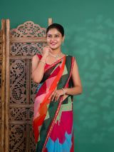 Leheriya StyleSaree With Casual Wear