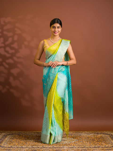 By Banarasi Saree With Gotapatti Work