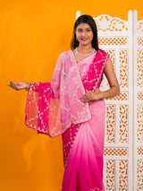 By New BeaytifulChiffon Bollywood Style With Gotapatti Work Saree
