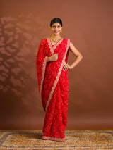 By Bandhani Saree With Casual Wear