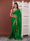 Ojariya Chinon Bandhani style designs saree