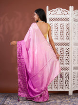 By Bandhani Saree With Gotapatti Work