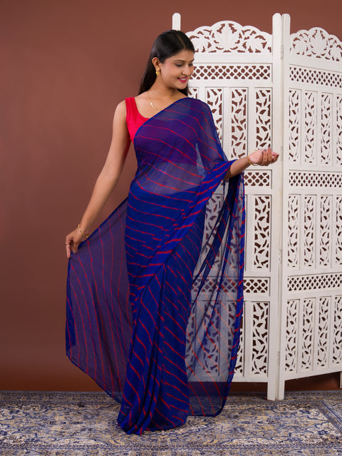 KcPc New Chiffon Leheriya Style With Casual Wear Saree KRN