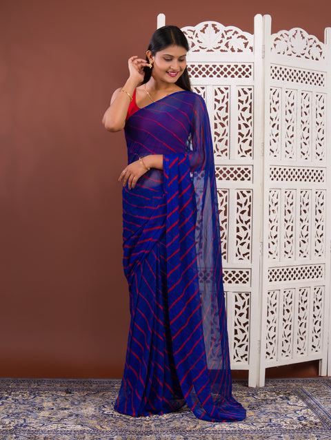 KcPc New Chiffon Leheriya Style With Casual Wear Saree KRN