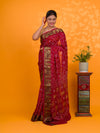 By Bandhani Saree With Wedding Wear