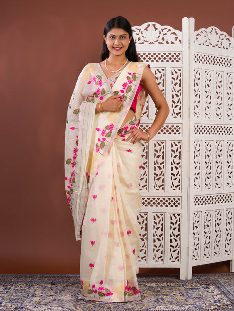 By Kalamkari Cotton Silk Saree with Party Wear Saree