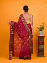 By Bandhani Saree With Wedding Wear