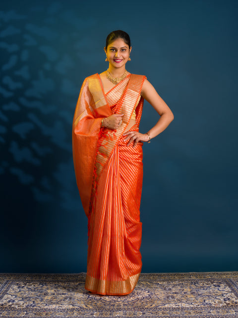 By Banarasi Style With Zari weaving Saree