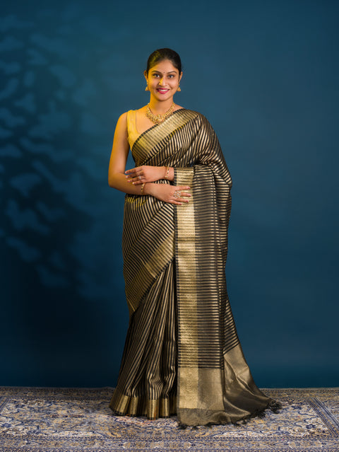 By Banarasi Style With Zari weaving Saree