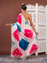 By Faag Saree With Gotapatti Work 