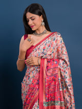  Pashmina Soft Silk Pashmina Style With Digital Print Work Saree under 2000