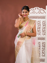 By Printed Saree With Festive wear