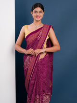 Modal Gaji Silk Bandhani Style With Traditional Saree under 2000