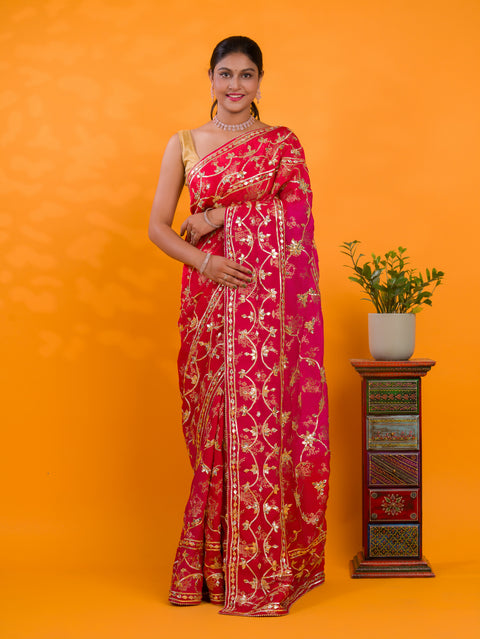 KcPc Pure Munga Silk Meenakari Banarasi Weaving Saree SMJ
