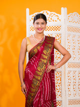 By Bandhani Saree With Festive Wear 