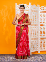 KcPc New Elegant Art Silk Bandhani Saree for Festive Wear & Mangal PathSUL