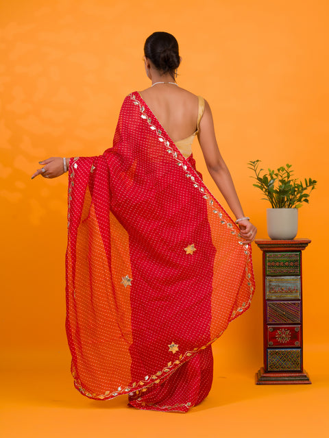 KcPc Latest New Kota doriya Leheriya Style With Gotapatti Work Saree MHS