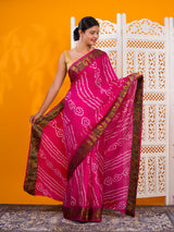 KcPc New Premium Art Silk Saree with Traditional Bandhani TouchSUL