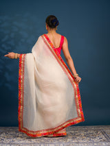 By New One Embroidery Bandhani Border Kota Doriya Saree