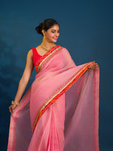 By New One Embroidery Bandhani Border Kota Doriya Saree