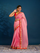 By New One Embroidery Bandhani Border Kota Doriya Saree