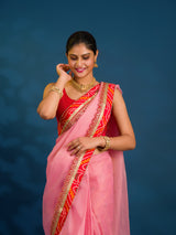 By New One Embroidery Bandhani Border Kota Doriya Saree