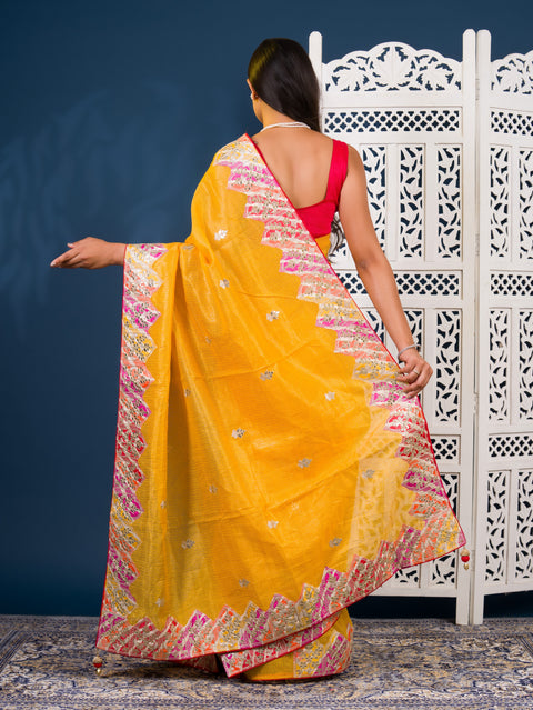 By Kota Doria  Saree With Traditional Wear
