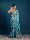 By Printed Style Saree With Zari Border Work