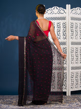 By Bandhani Saree With Casual Wear