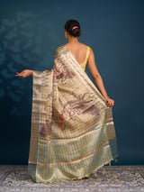 By New Latest Printed Style With Zari weaving Saree