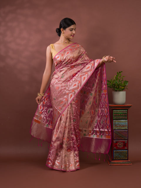 By New Tissue Silk Banarasi Style With Casual Wear Saree