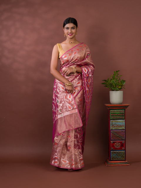 By New Tissue Silk Banarasi Style With Casual Wear Saree