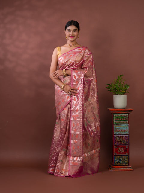 By New Tissue Silk Banarasi Style With Casual Wear Saree
