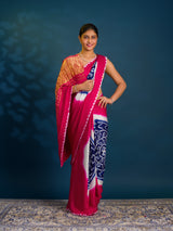 By Bandhani Saree With Festive Wear