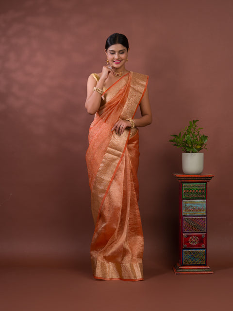 KcPc New Pure Tissue Silk Banarasi Saree  KB