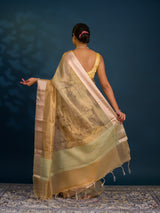 By New Latest Printed Style With Zari weaving Saree
