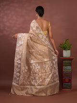 Tissue Silk Banarasi Style Floral Weaving Saree under 2000